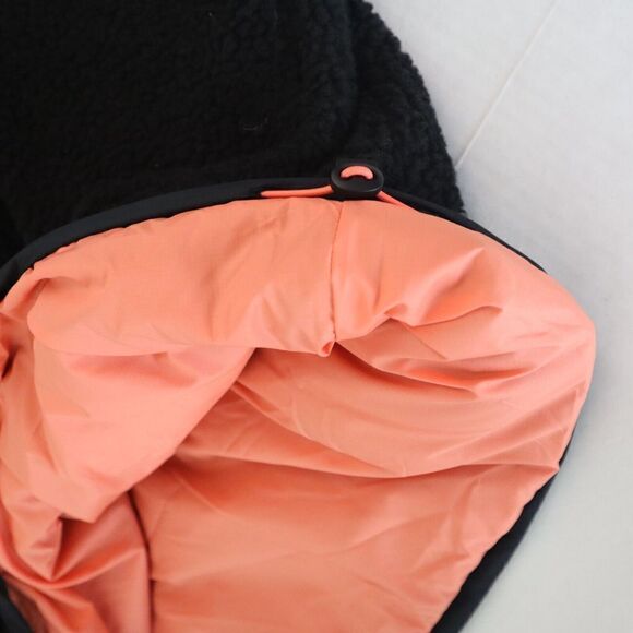 Bass Outdoor Women XS Black Mixed Media Ripstop Quilted Sherpa Hooded Jacket $10 - Picture 8 of 11